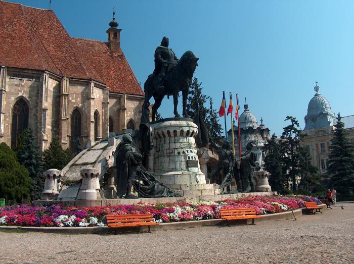 Statuia ecvestra a lui Matei Corvin - Piaţa Unirii, municipiul CLUJ-NAPOCA, judetul Cluj